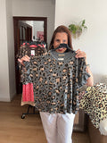 Camiseta Animal Print con Volantes