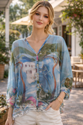 ✨ Blusa estampada efecto acuarela – Ligereza y estilo artístico ✨